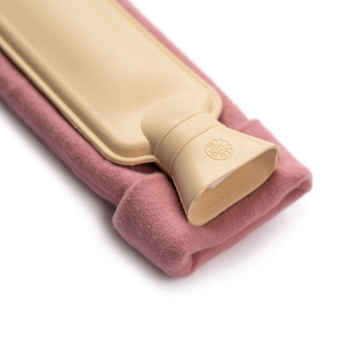 Rubber hot water bottle and cover