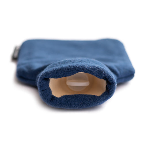 Midnight Blue Cotton 1L Hot Water Bottle