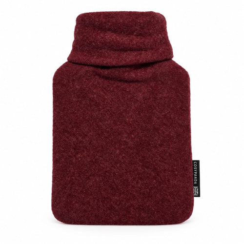 Mulberry Burgundy Merino Wool 2 Litre Hot Water Bottle