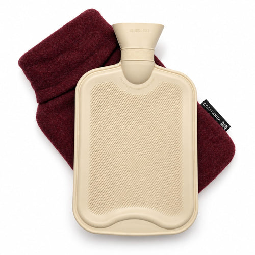 Mulberry Burgundy Merino Wool 2 Litre Hot Water Bottle