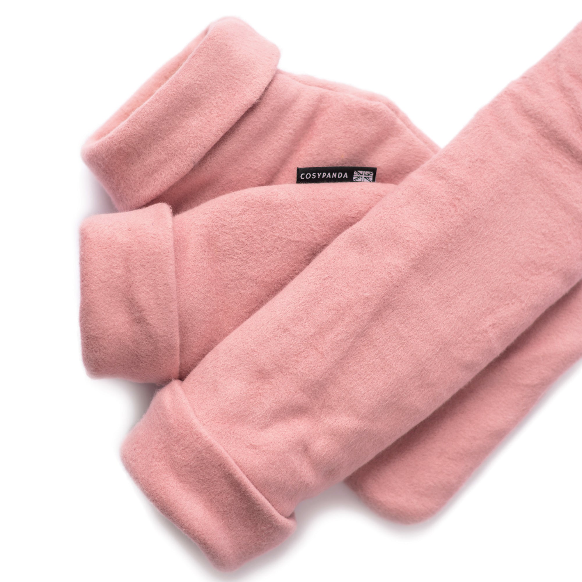 Triple Luxury Organic Cotton Pink Hot Water Bottle Gift Set CosyPanda