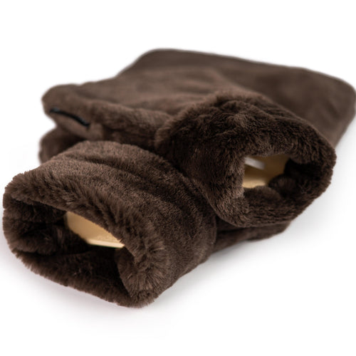 Little and Large Recycled Faux Fur Hot Water Bottle Gift Set