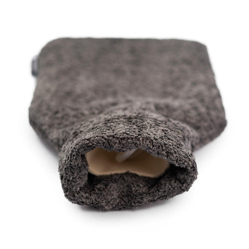Graphite Fleece Hot Water Bottle - Cover Made From Recycled Plastic